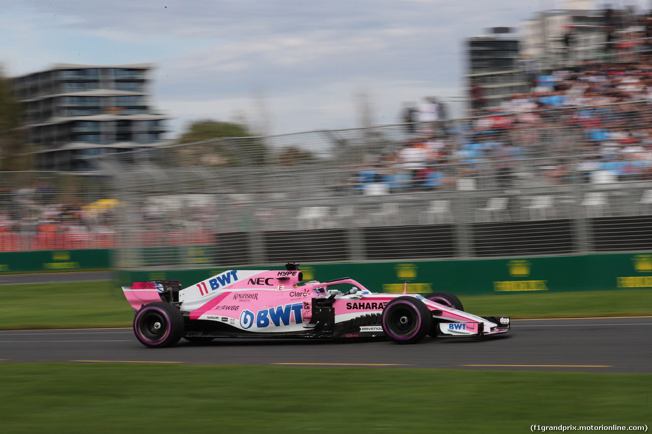 GP AUSTRALIA, 24.03.2018 - Qualifiche, Sergio Perez (MEX) Sahara Force India F1 VJM011