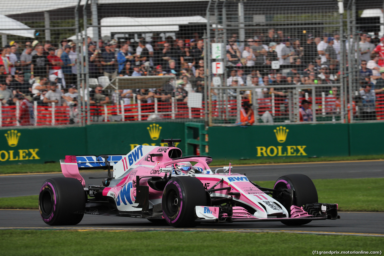 GP AUSTRALIA, 24.03.2018 - Qualifiche, Sergio Perez (MEX) Sahara Force India F1 VJM011