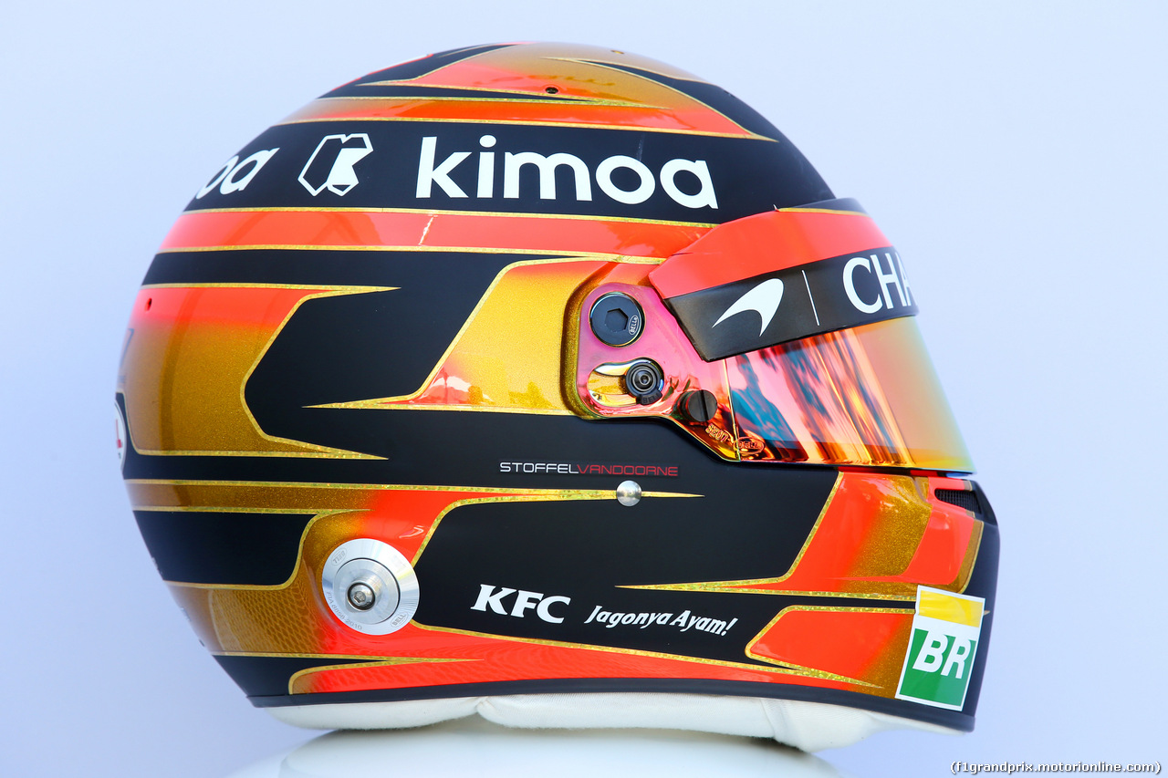 GP AUSTRALIA, 23.03.2018 - The helmet of Stoffel Vandoorne (BEL) McLaren MCL33