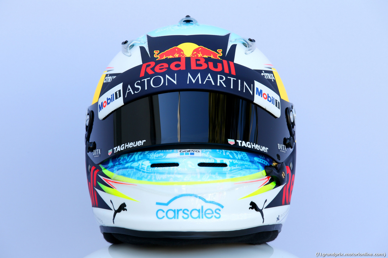 GP AUSTRALIA, 23.03.2018 - The helmet of Daniel Ricciardo (AUS) Red Bull Racing RB14