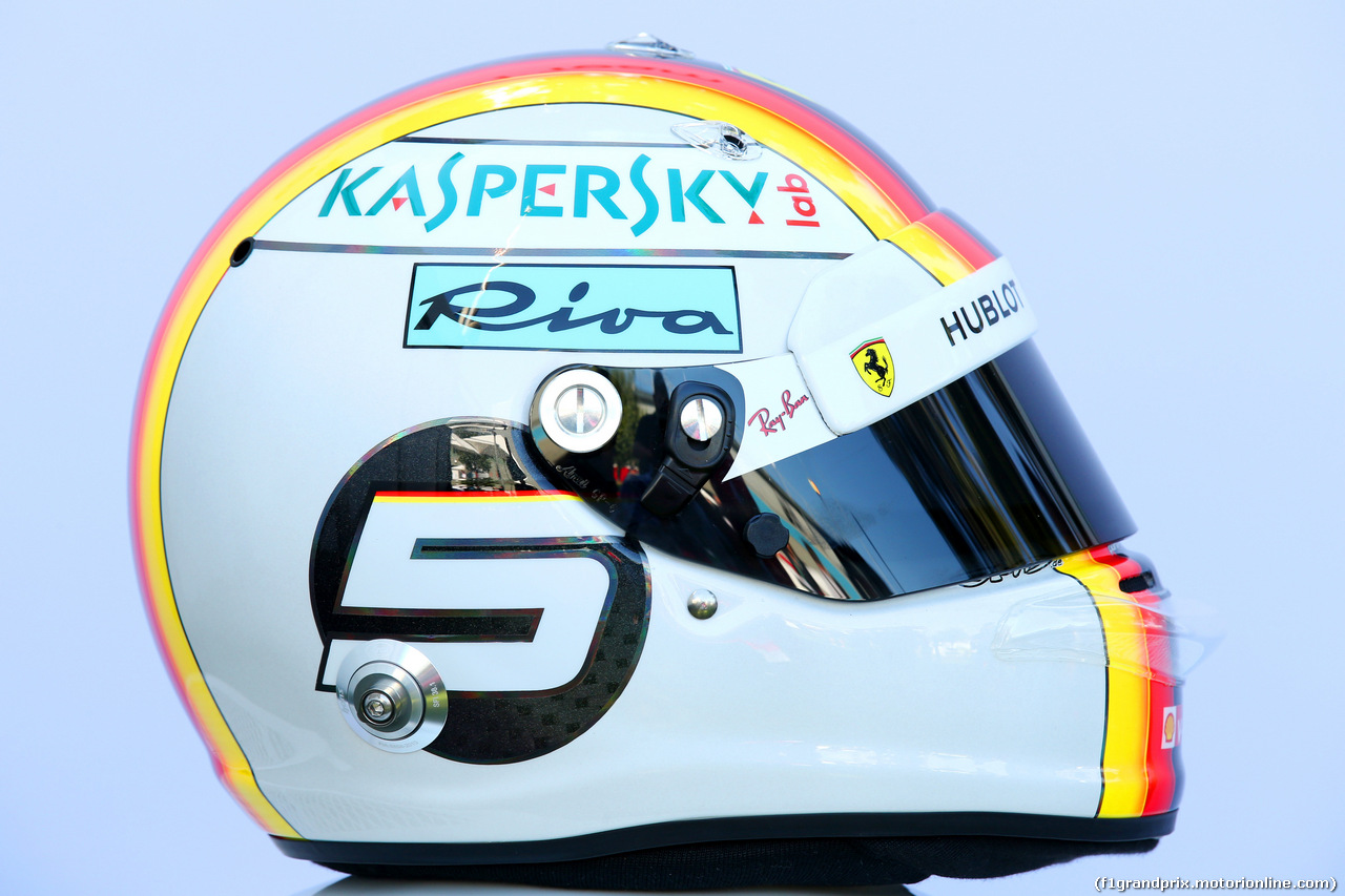 GP AUSTRALIA, 23.03.2018 - The helmet of Sebastian Vettel (GER) Ferrari SF71H