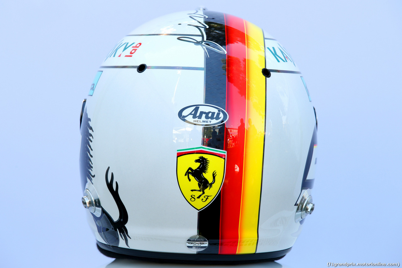 GP AUSTRALIA, 23.03.2018 - The helmet of Sebastian Vettel (GER) Ferrari SF71H