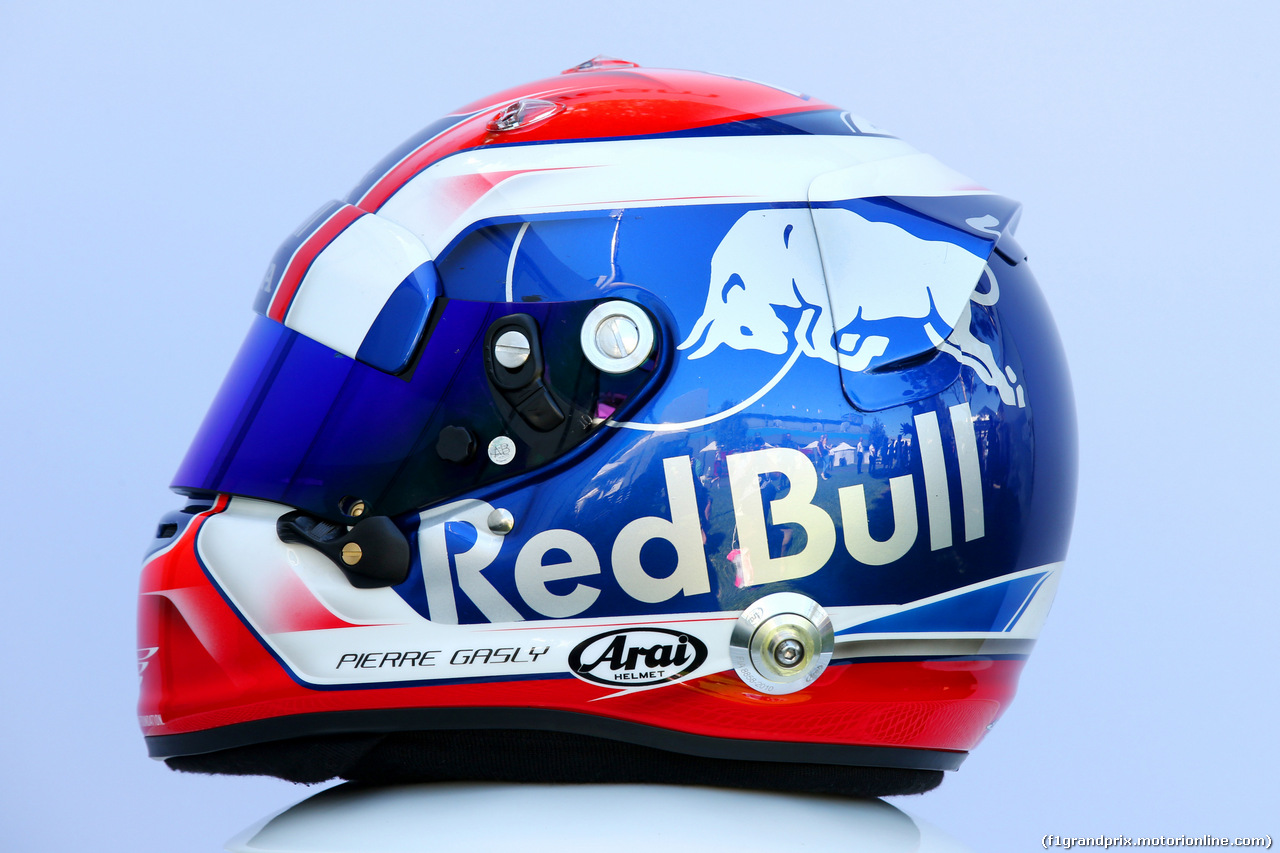 GP AUSTRALIA, 23.03.2018 - The helmet of Pierre Gasly (FRA) Scuderia Toro Rosso STR13