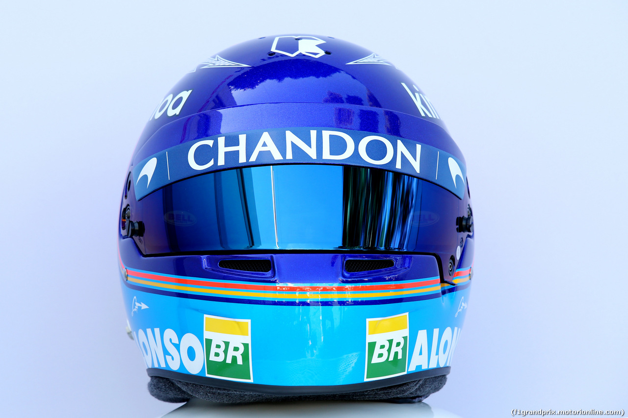 GP AUSTRALIA, 23.03.2018 - The helmet of Fernando Alonso (ESP) McLaren MCL33