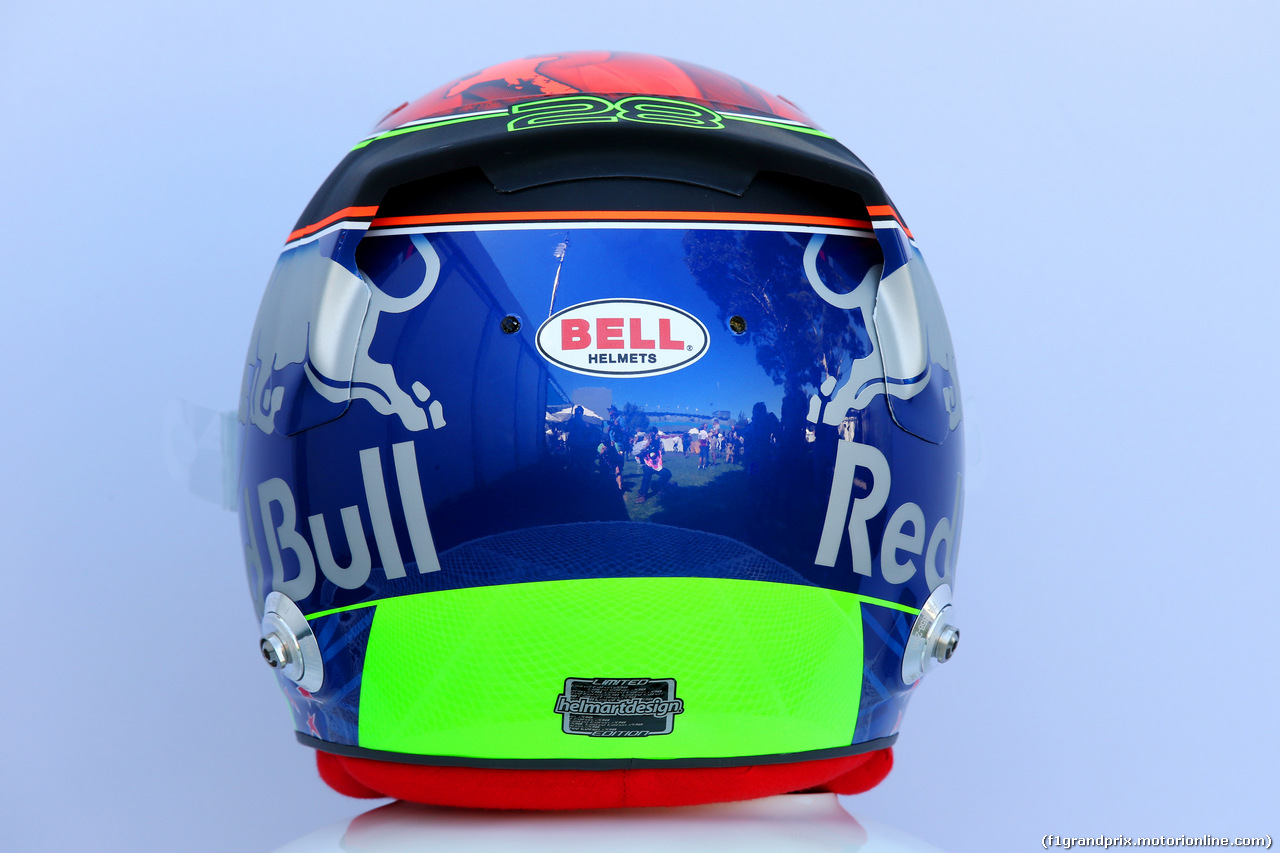GP AUSTRALIA, 23.03.2018 - The helmet of Brendon Hartley (NZL) Scuderia Toro Rosso STR13