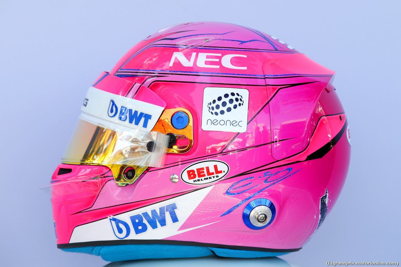 GP AUSTRALIA, 23.03.2018 - The helmet of Esteban Ocon (FRA) Sahara Force India F1 VJM11