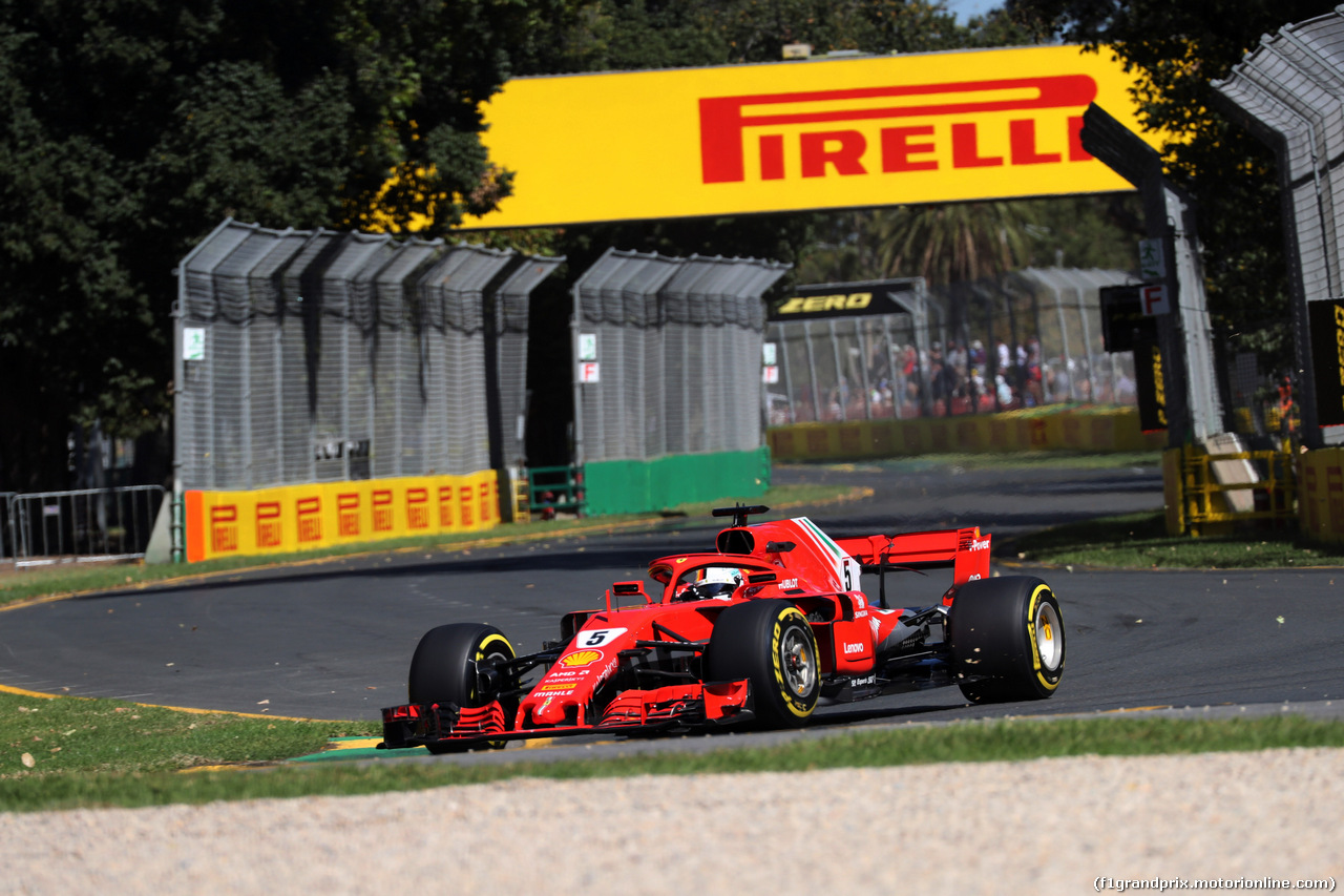 GP AUSTRALIA, 23.03.2018 - Prove Libere 1, Sebastian Vettel (GER) Ferrari SF71H