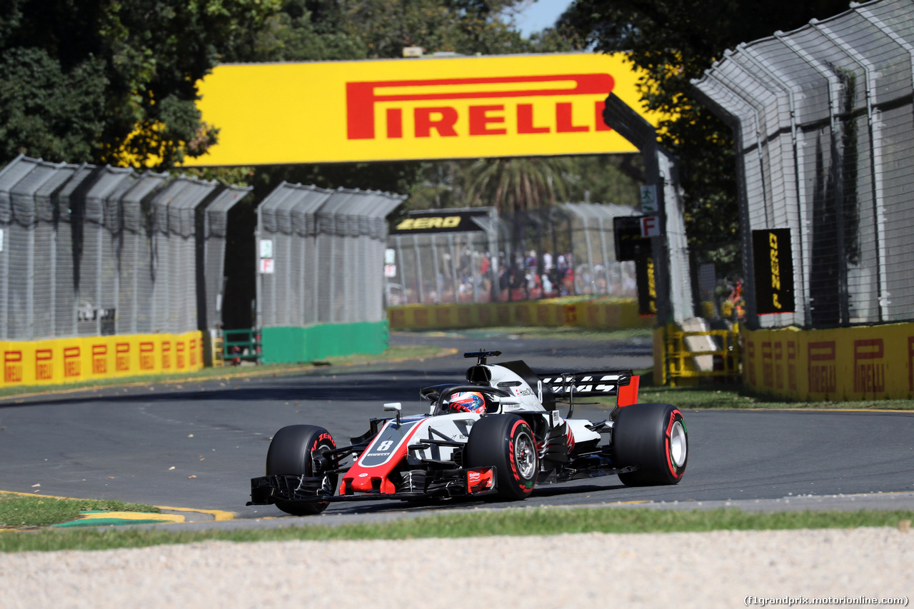 GP AUSTRALIA, 23.03.2018 - Prove Libere 1, Romain Grosjean (FRA) Haas F1 Team VF-18
