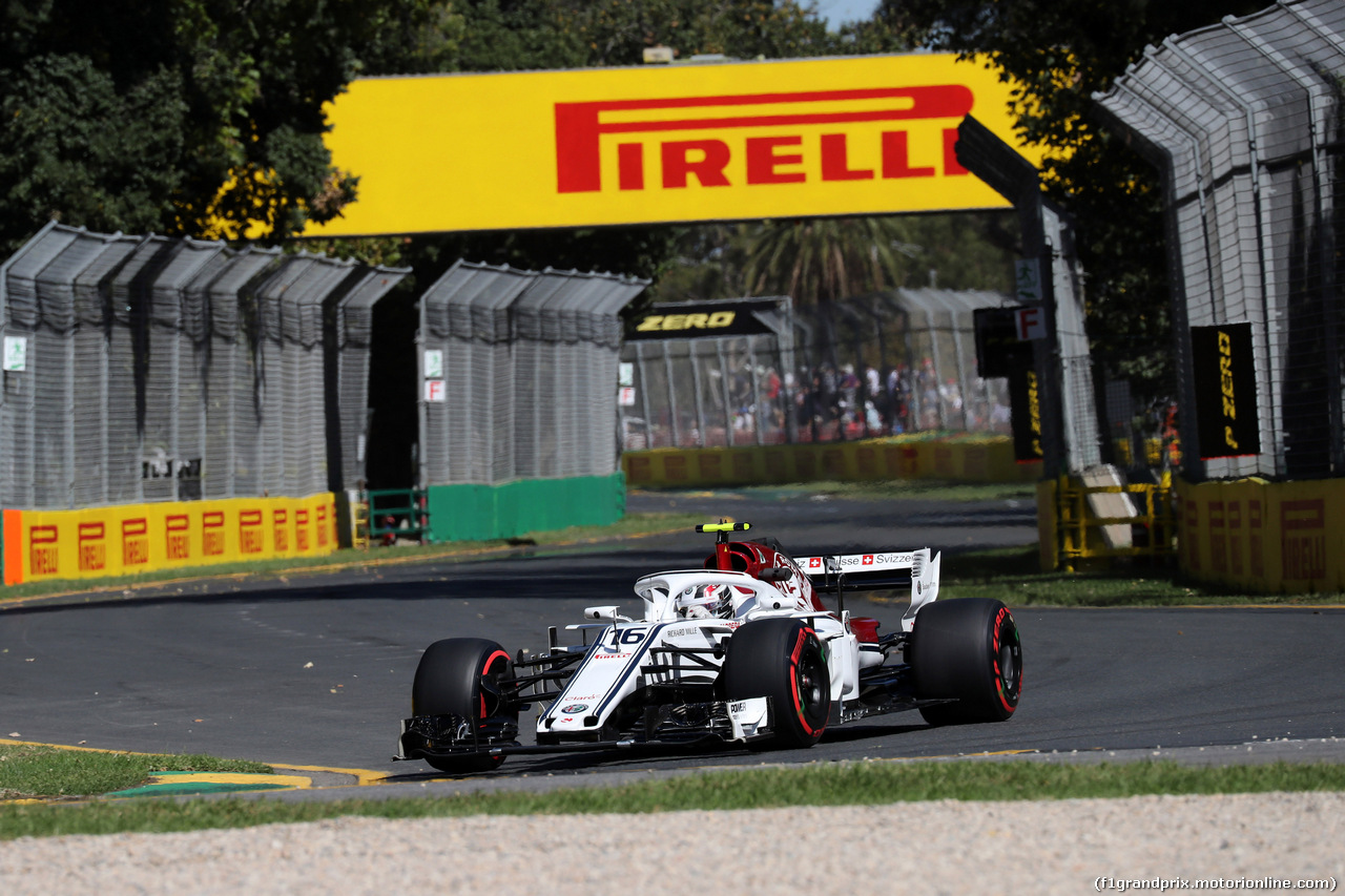 GP AUSTRALIA, 23.03.2018 - Prove Libere 1, Charles Leclerc (MON) Sauber C37