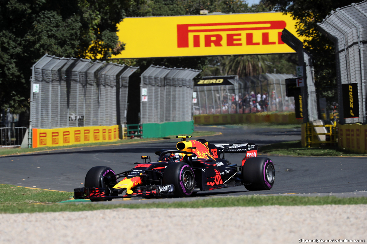 GP AUSTRALIA, 23.03.2018 - Prove Libere 1, Max Verstappen (NED) Red Bull Racing RB14