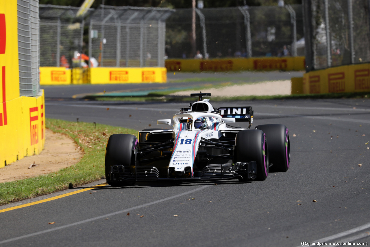 GP AUSTRALIA, 23.03.2018 - Prove Libere 1, Lance Stroll (CDN) Williams FW41
