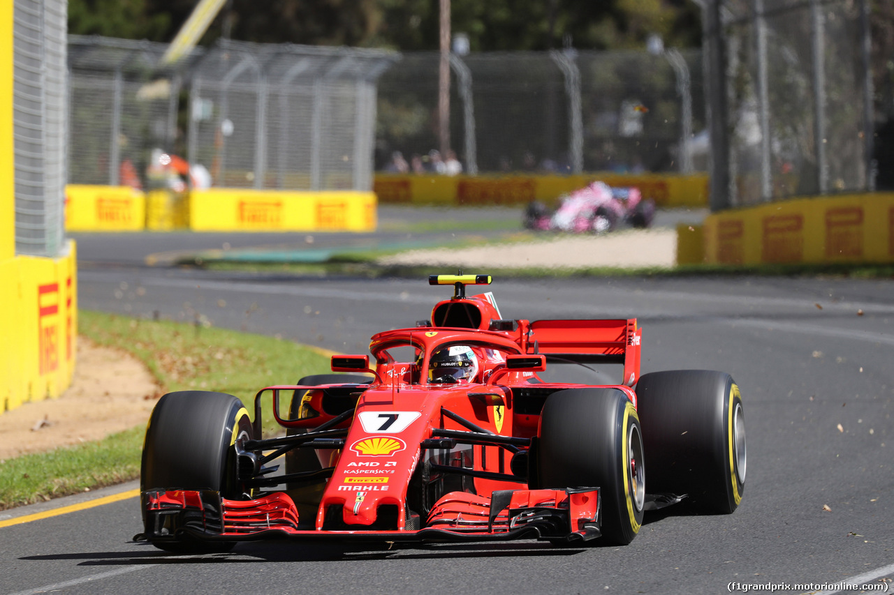 GP AUSTRALIA, 23.03.2018 - Prove Libere 1, Kimi Raikkonen (FIN) Ferrari SF71H