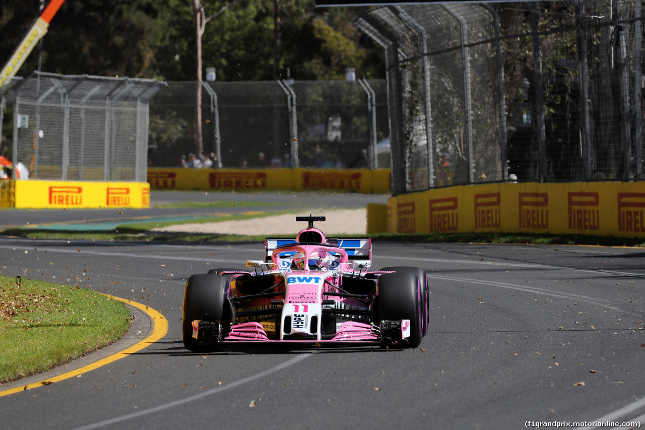 GP AUSTRALIA, 23.03.2018 - Prove Libere 1, Sergio Perez (MEX) Sahara Force India F1 VJM011