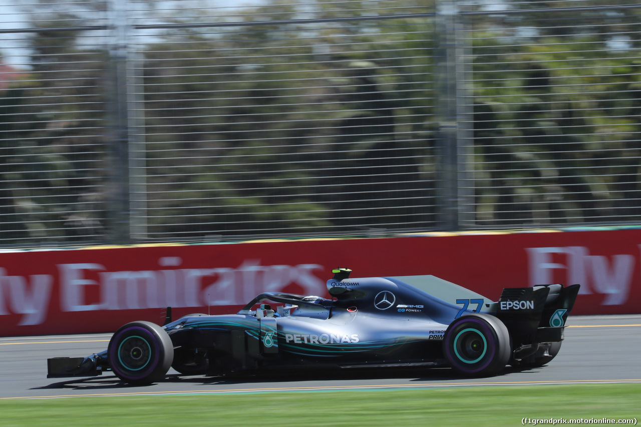 GP AUSTRALIA, 23.03.2018 - Prove Libere 1, Valtteri Bottas (FIN) Mercedes AMG F1 W09