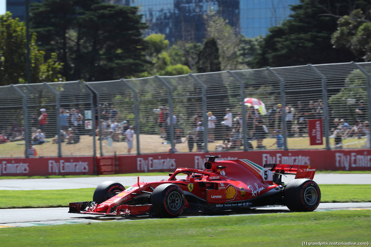 GP AUSTRALIA, 23.03.2018 - Prove Libere 1, Sebastian Vettel (GER) Ferrari SF71H