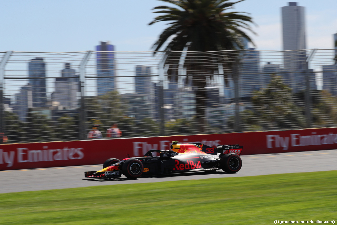 GP AUSTRALIA, 23.03.2018 - Prove Libere 1, Max Verstappen (NED) Red Bull Racing RB14