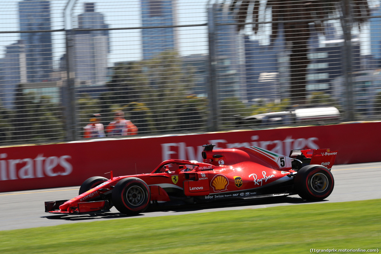 GP AUSTRALIA, 23.03.2018 - Prove Libere 1, Sebastian Vettel (GER) Ferrari SF71H
