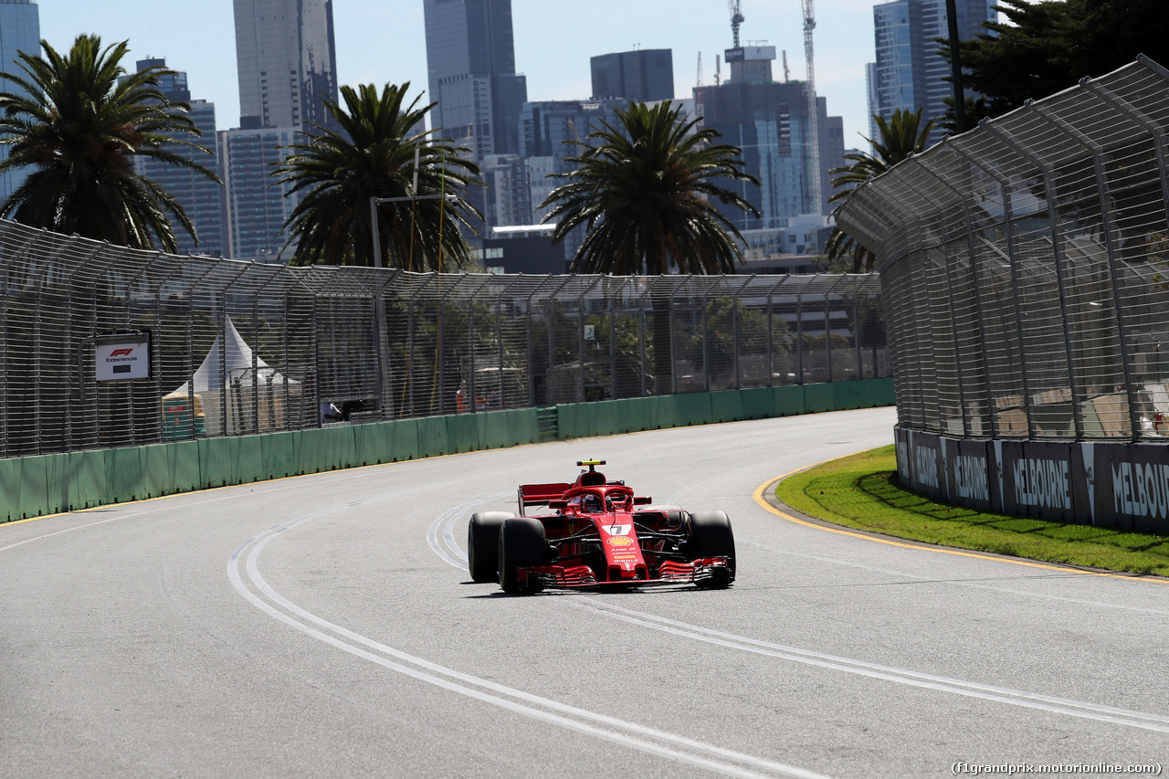 GP AUSTRALIA, 23.03.2018 - Prove Libere 1, Kimi Raikkonen (FIN) Ferrari SF71H