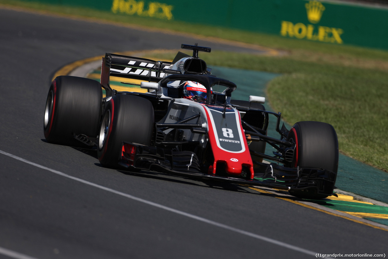 GP AUSTRALIA, 23.03.2018 - Prove Libere 1, Romain Grosjean (FRA) Haas F1 Team VF-18