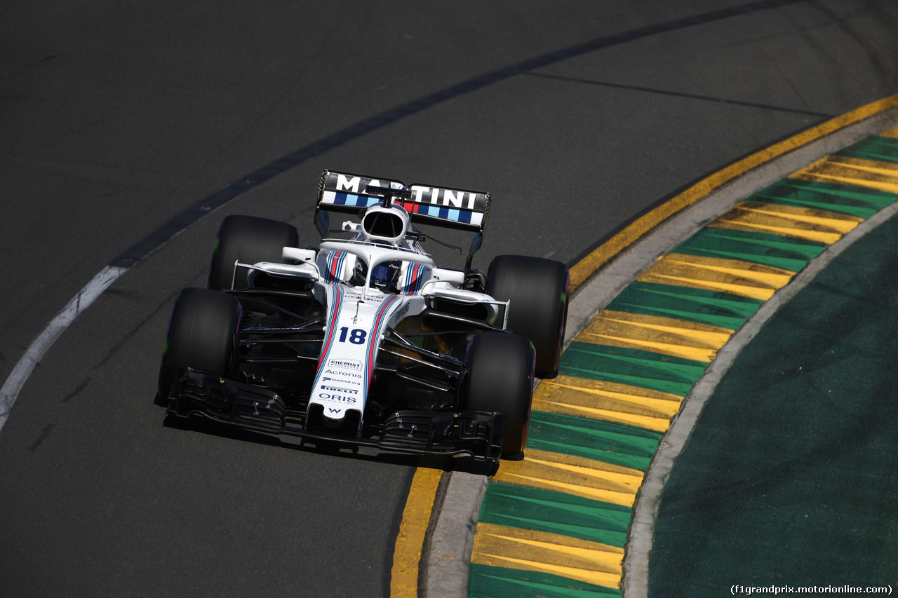 GP AUSTRALIA, 23.03.2018 - Prove Libere 1, Lance Stroll (CDN) Williams FW41