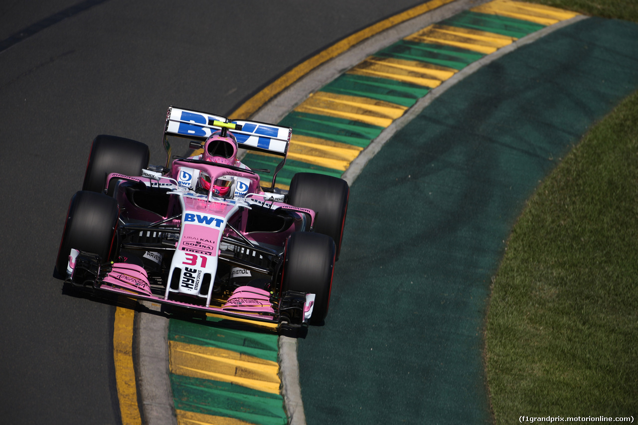 GP AUSTRALIA, 23.03.2018 - Prove Libere 1, Esteban Ocon (FRA) Sahara Force India F1 VJM11