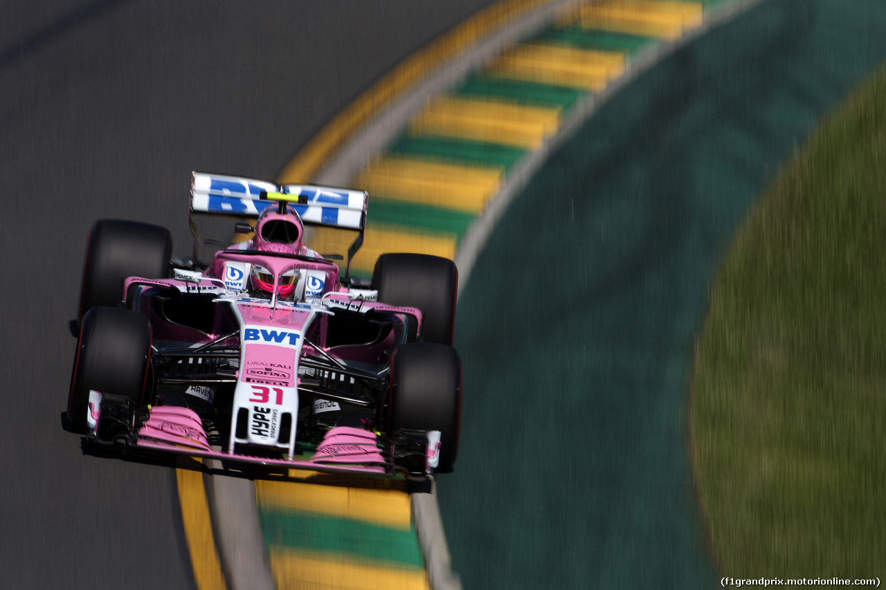 GP AUSTRALIA, 23.03.2018 - Prove Libere 1, Esteban Ocon (FRA) Sahara Force India F1 VJM11