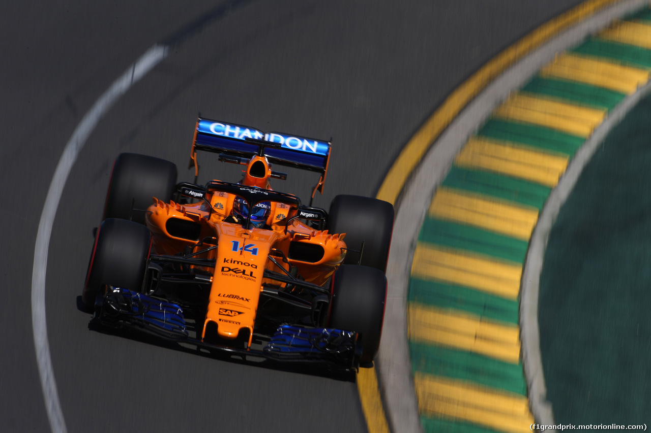 GP AUSTRALIA, 23.03.2018 - Prove Libere 1, Fernando Alonso (ESP) McLaren MCL33