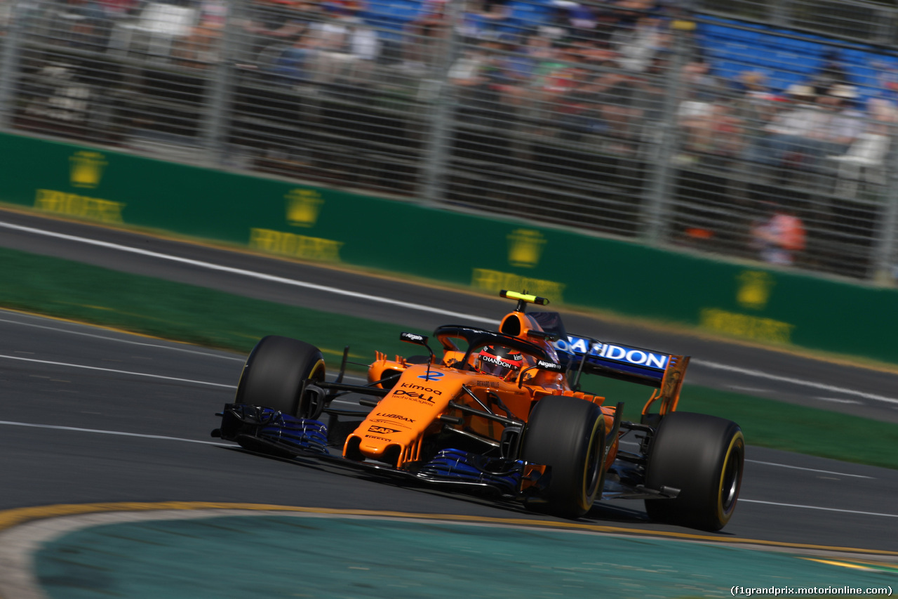 GP AUSTRALIA, 23.03.2018 - Prove Libere 1, Stoffel Vandoorne (BEL) McLaren MCL33