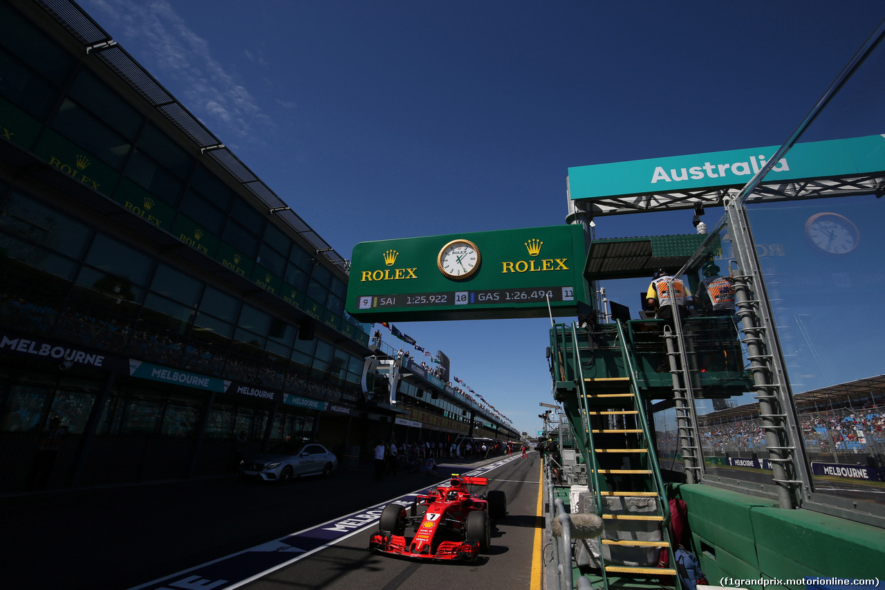 GP AUSTRALIA, 23.03.2018 - Prove Libere 1, Kimi Raikkonen (FIN) Ferrari SF71H
