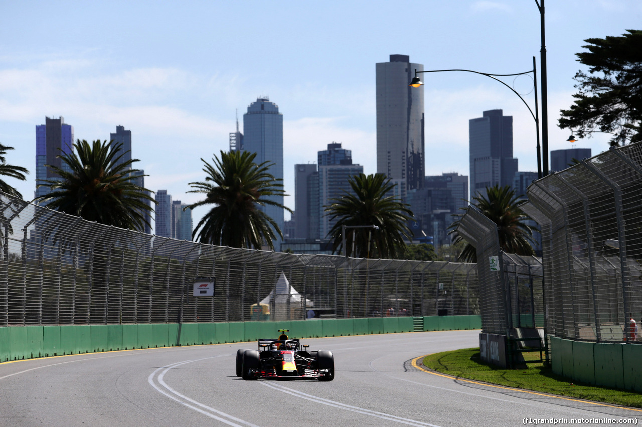GP AUSTRALIA, 23.03.2018 - Prove Libere 1, Max Verstappen (NED) Red Bull Racing RB14