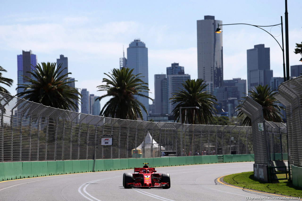 GP AUSTRALIA, 23.03.2018 - Prove Libere 1, Kimi Raikkonen (FIN) Ferrari SF71H