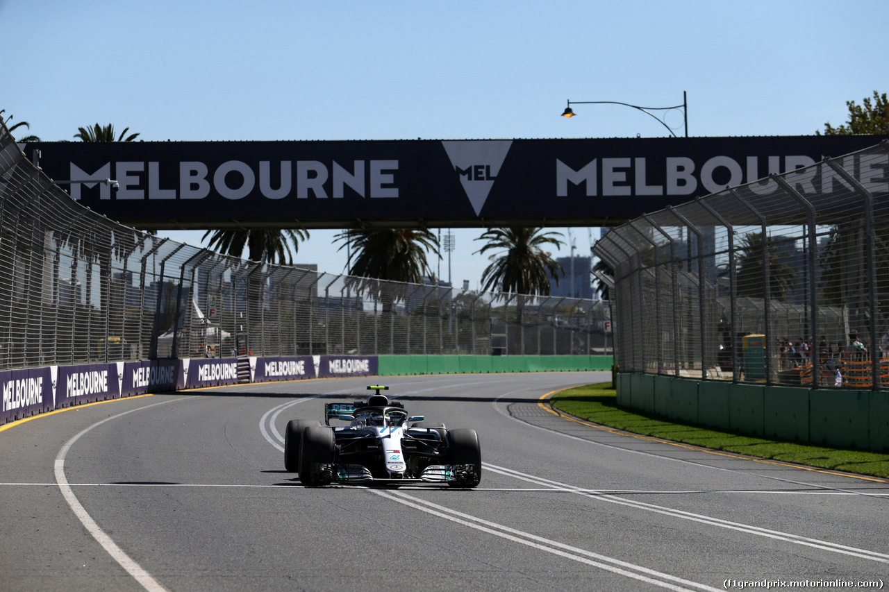 GP AUSTRALIA, 23.03.2018 - Prove Libere 1, Valtteri Bottas (FIN) Mercedes AMG F1 W09