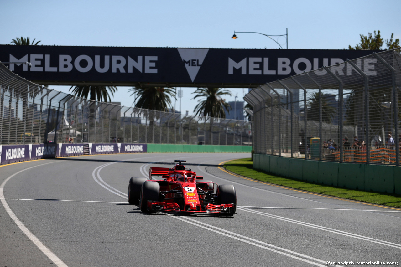 GP AUSTRALIA, 23.03.2018 - Prove Libere 1, Sebastian Vettel (GER) Ferrari SF71H