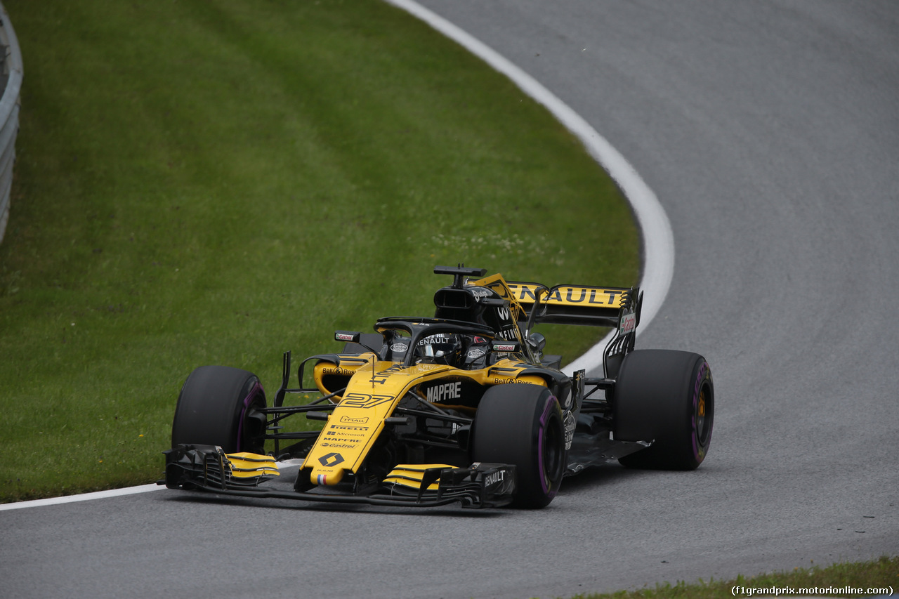 GP AUSTRIA, 30.06.2018- Qualifiche, Nico Hulkenberg (GER) Renault Sport F1 Team RS18