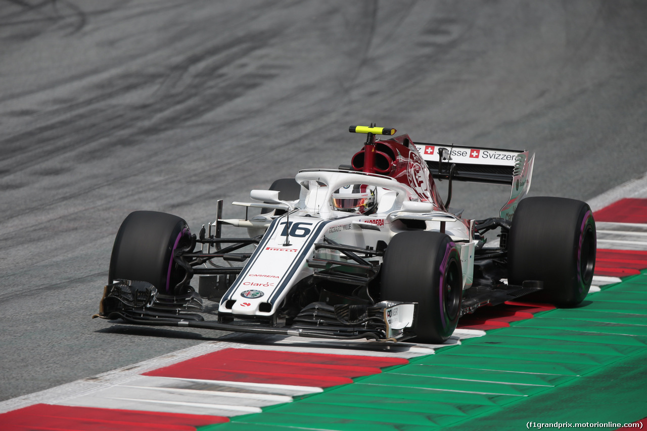 GP AUSTRIA, 30.06.2018- Qualifiche, Charles Leclerc (GER) Alfa Romeo Sauber C37