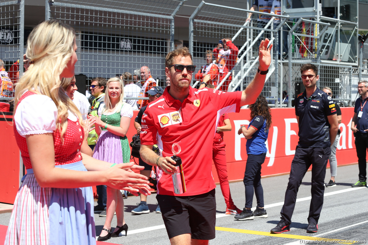 GP AUSTRIA, 01.07.2018- Sebastian Vettel (GER) Ferrari SF71H