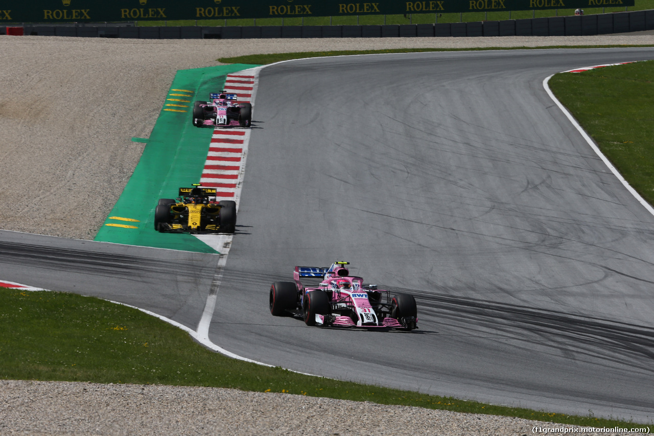 GP AUSTRIA, 01.07.2018- race, Esteban Ocon (FRA) Sahara Force India F1 VJM11