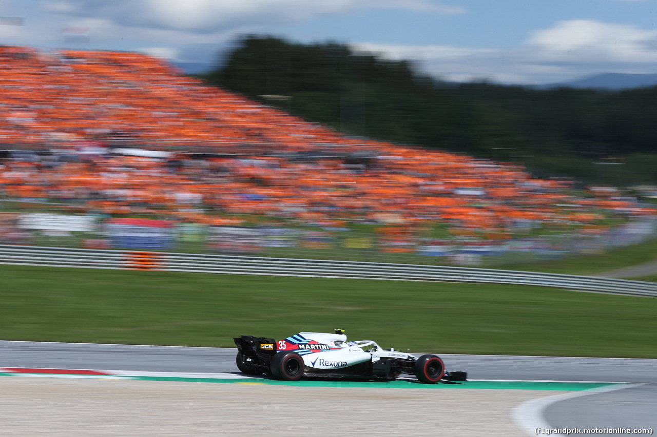 GP AUSTRIA, 01.07.2018- race, Sergej Sirotkin (RUS) Williams F1 Team FW41