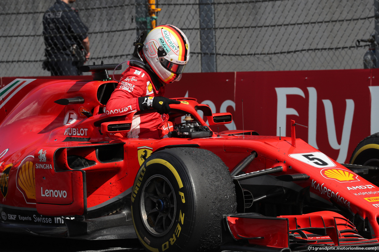 GP AUSTRIA, 01.07.2018- race Parc ferme Sebastian Vettel (GER) Ferrari SF71H