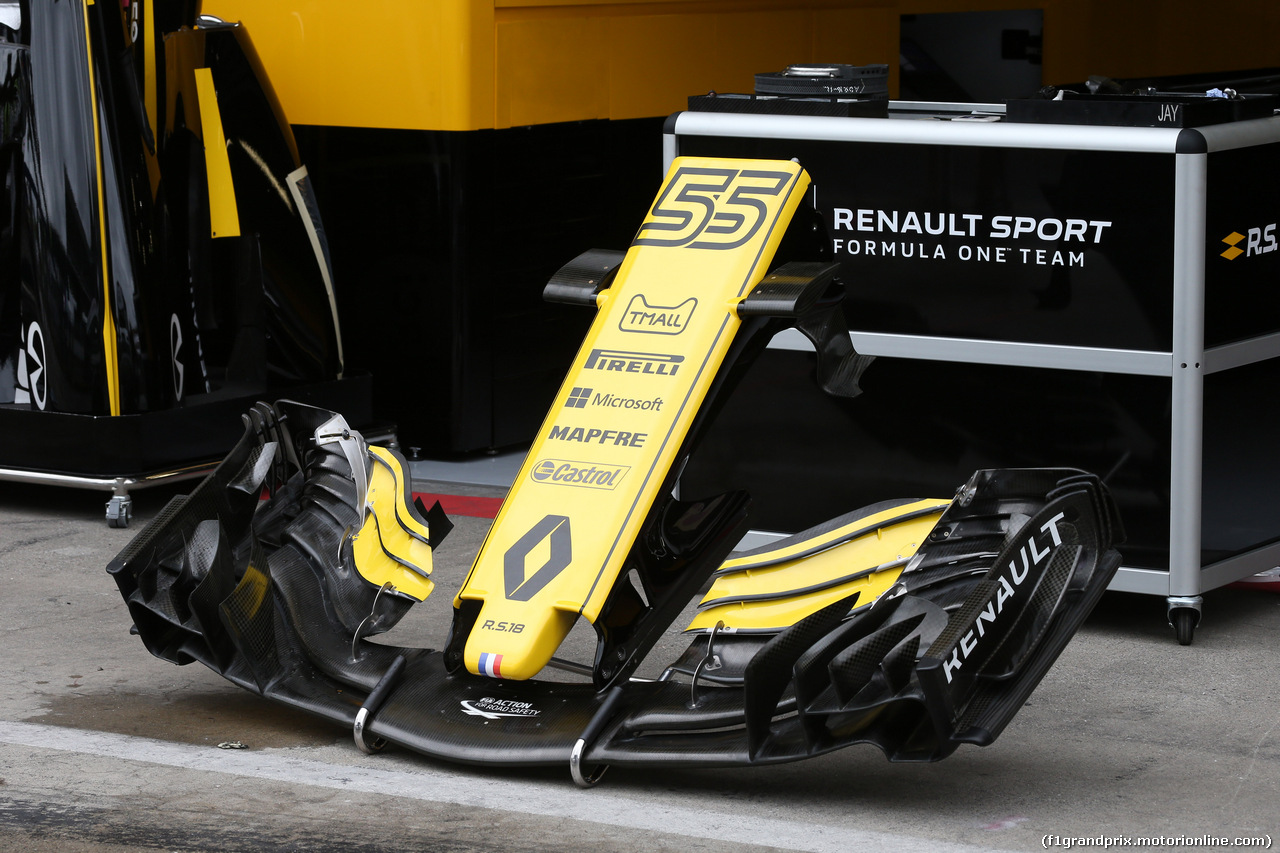 GP AUSTRIA, 28.06.2018- Renault Sport F1 Team RS18 Frontal Wing