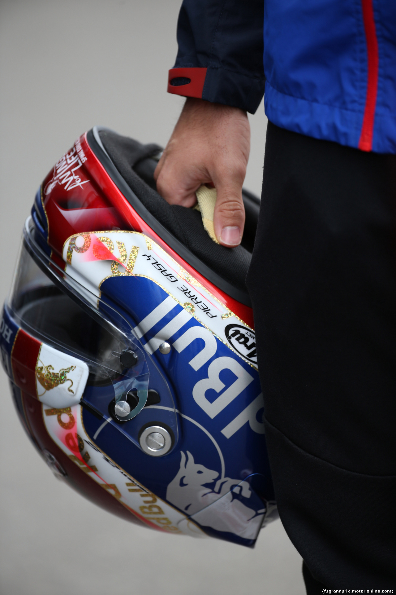 GP AUSTRIA, 28.06.2018- Pierre Gasly (FRA) Scuderia Toro Rosso STR13 Helmet