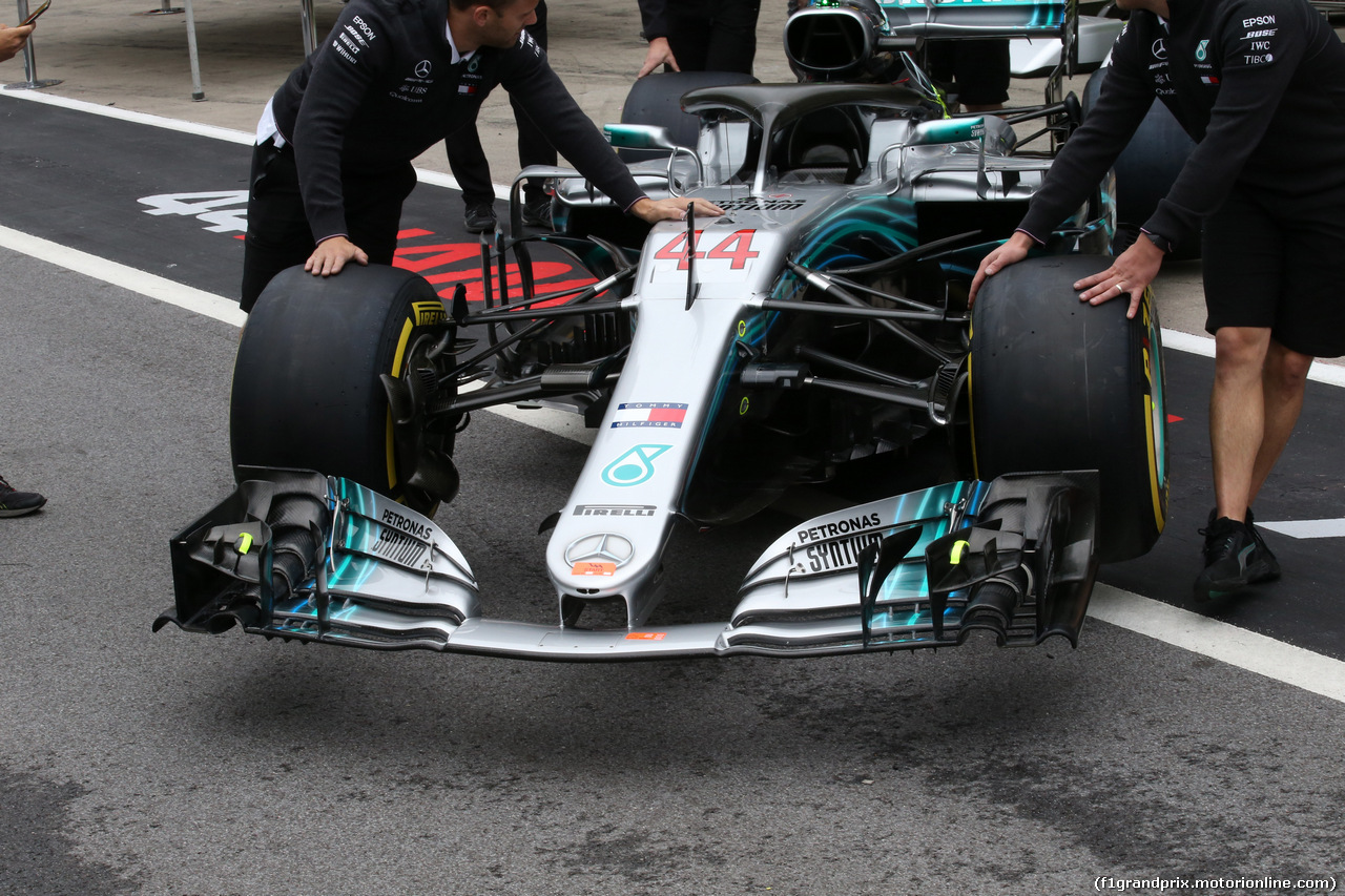 GP AUSTRIA, 28.06.2018- Mercedes AMG F1 W09 Tech Detail Frontal Wing