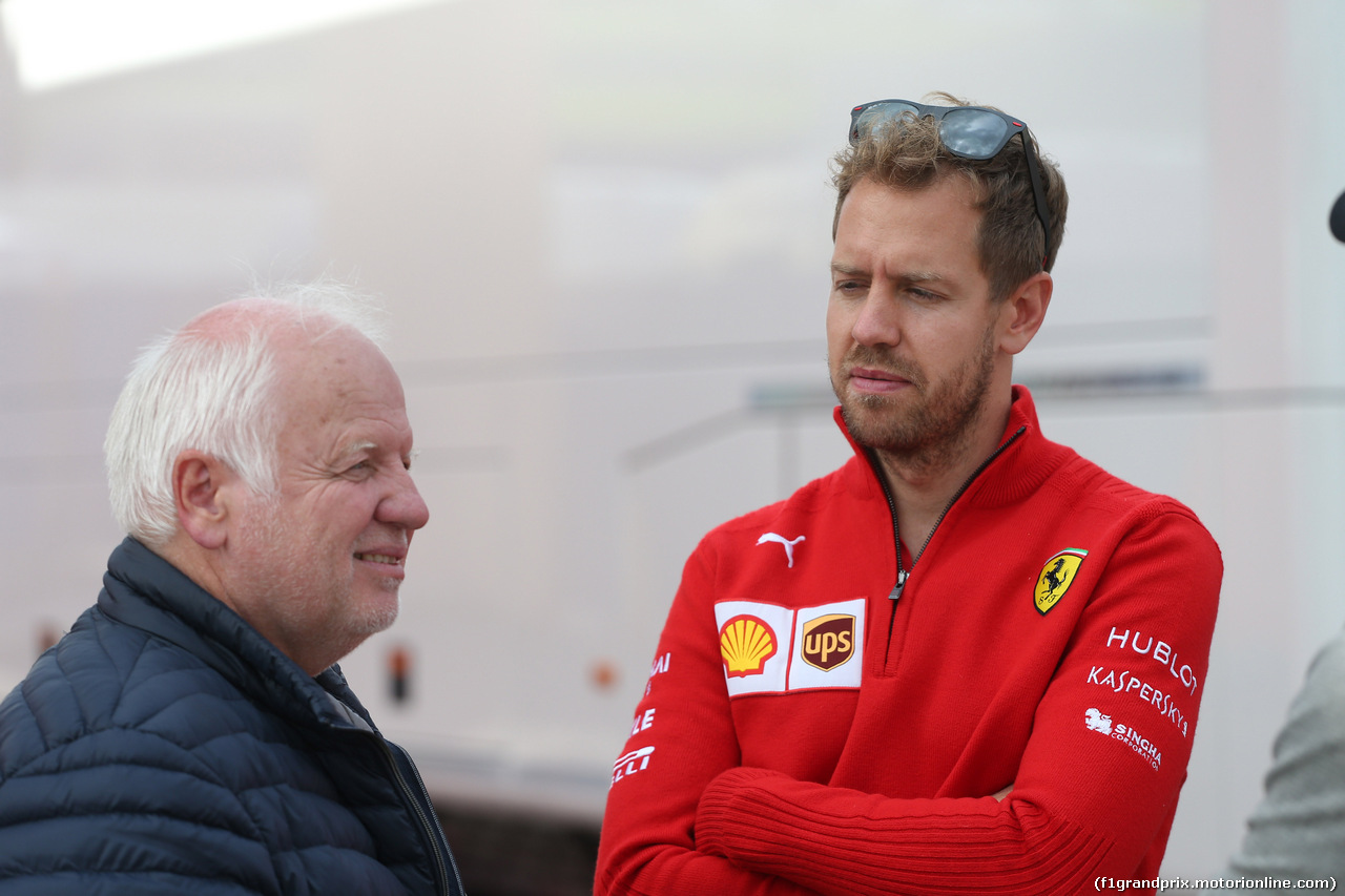 GP AUSTRIA, 28.06.2018- Sebastian Vettel (GER) Ferrari SF71H with his father Norbert Vettel (GER)
