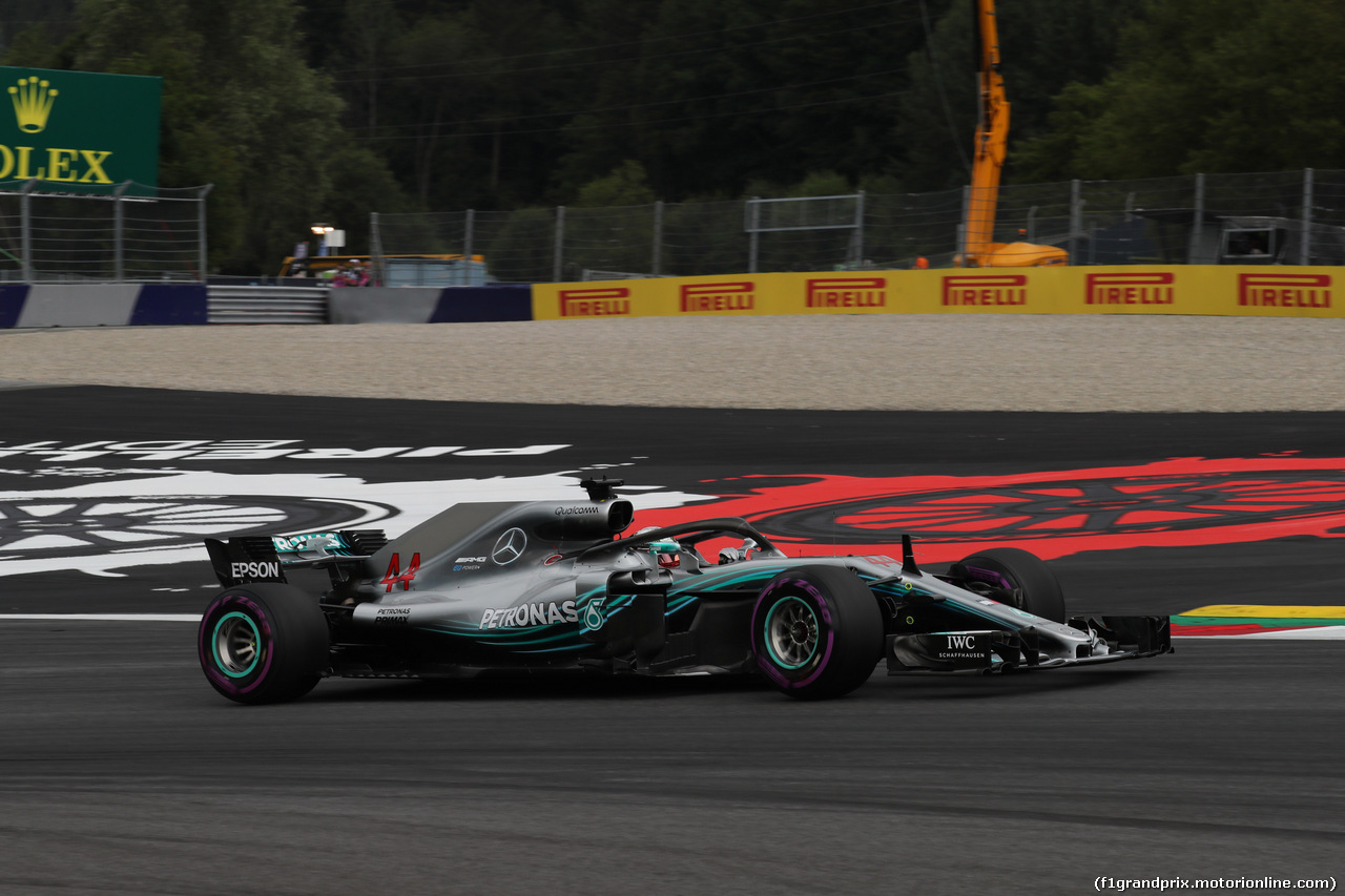 GP AUSTRIA, 30.06.2018- Prove Libere 3, Lewis Hamilton (GBR) Mercedes AMG F1 W09