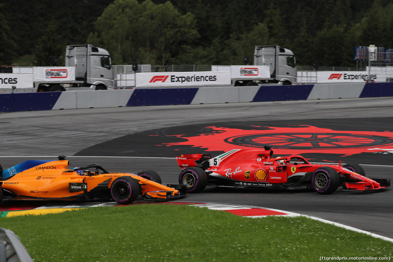 GP AUSTRIA, 30.06.2018- Prove Libere 3, Sebastian Vettel (GER) Ferrari SF71H
