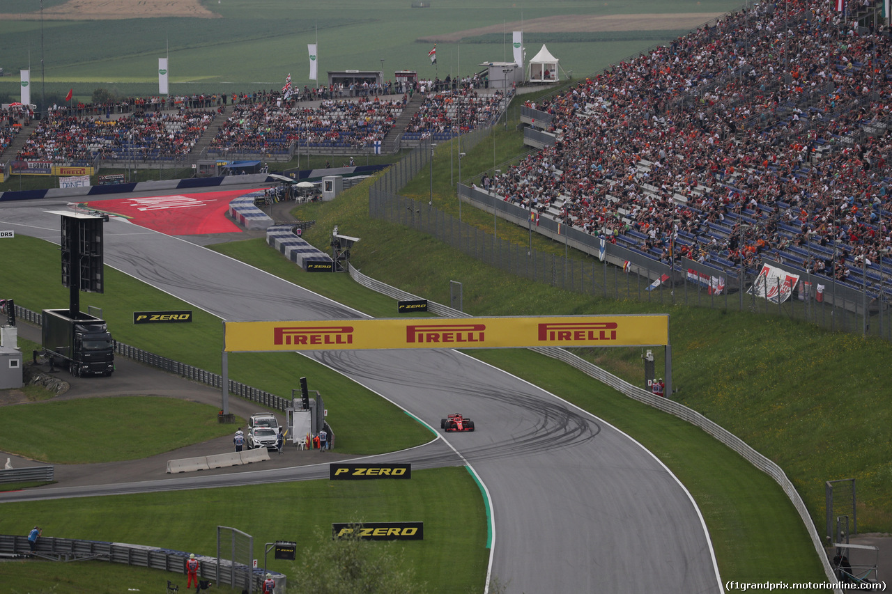 GP AUSTRIA, 30.06.2018- Prove Libere 3, Sebastian Vettel (GER) Ferrari SF71H