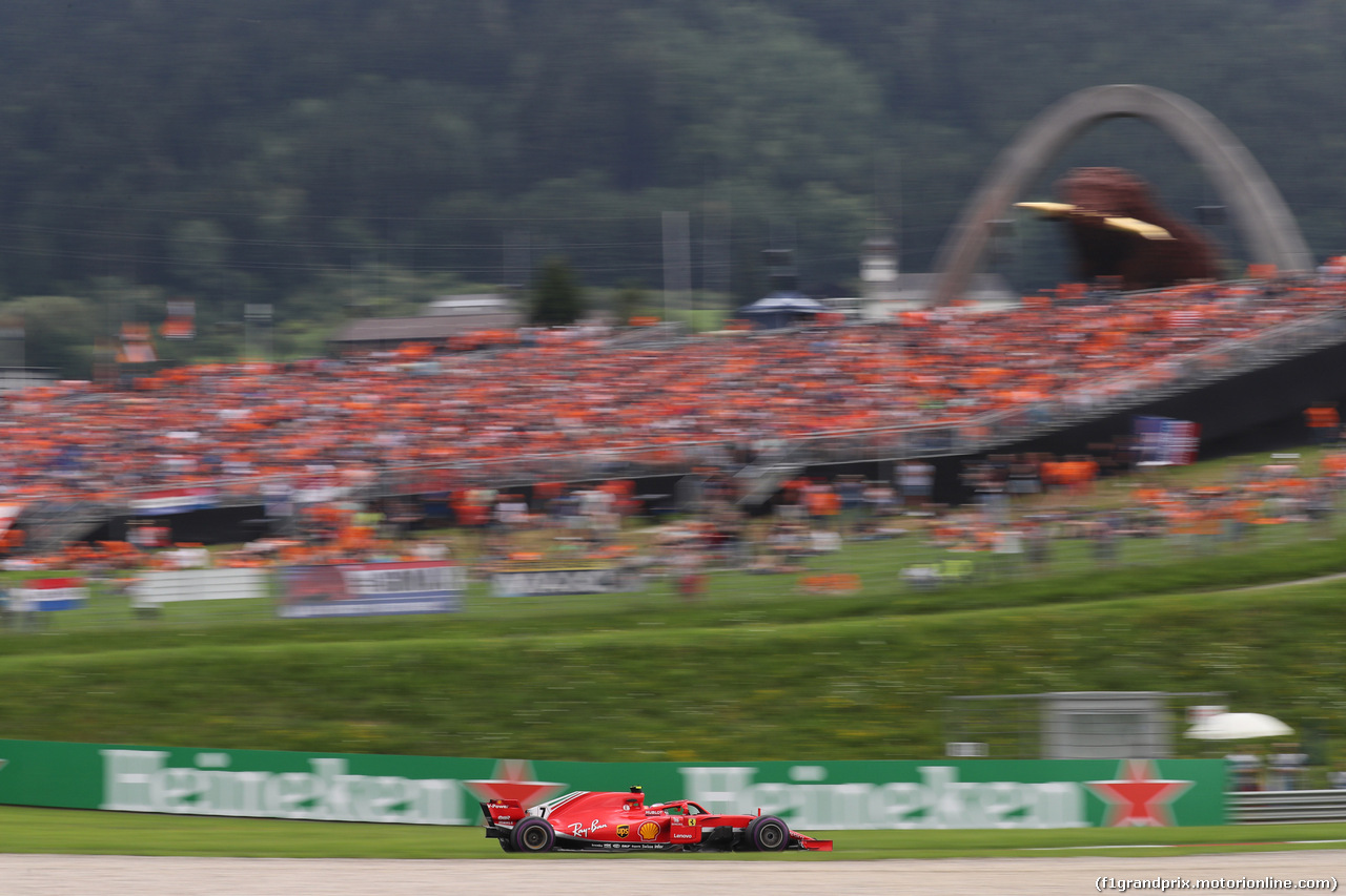 GP AUSTRIA, 30.06.2018- Prove Libere 3, Kimi Raikkonen (FIN) Ferrari SF71H