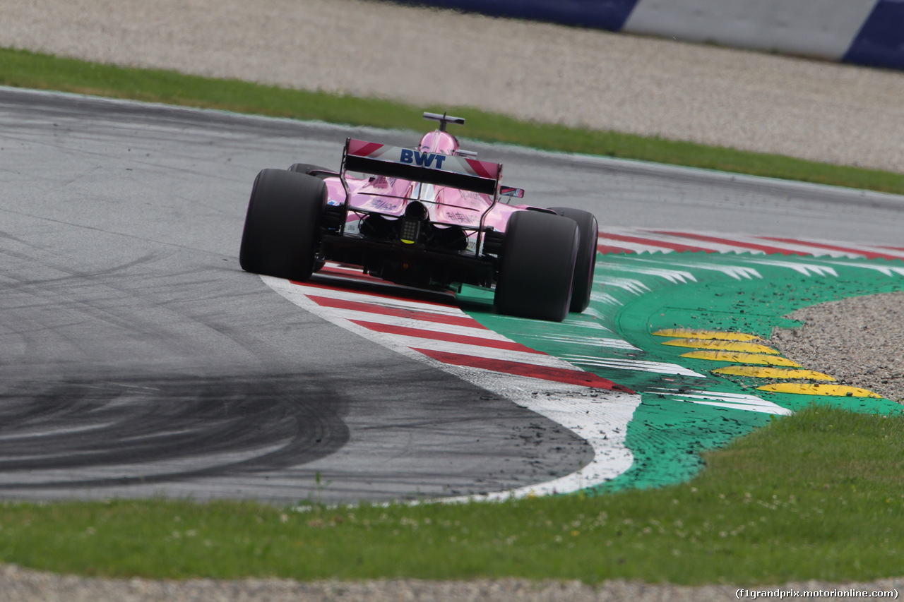 GP AUSTRIA, 30.06.2018- Prove Libere 3, Sergio Perez (MEX) Sahara Force India F1 VJM11