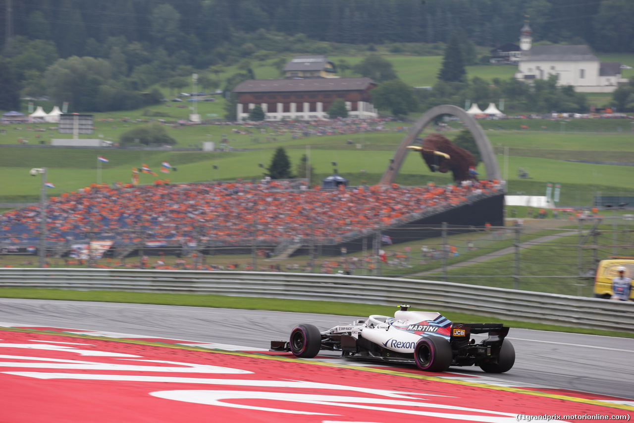 GP AUSTRIA, 30.06.2018- Prove Libere 3, Sergej Sirotkin (RUS) Williams F1 Team FW41