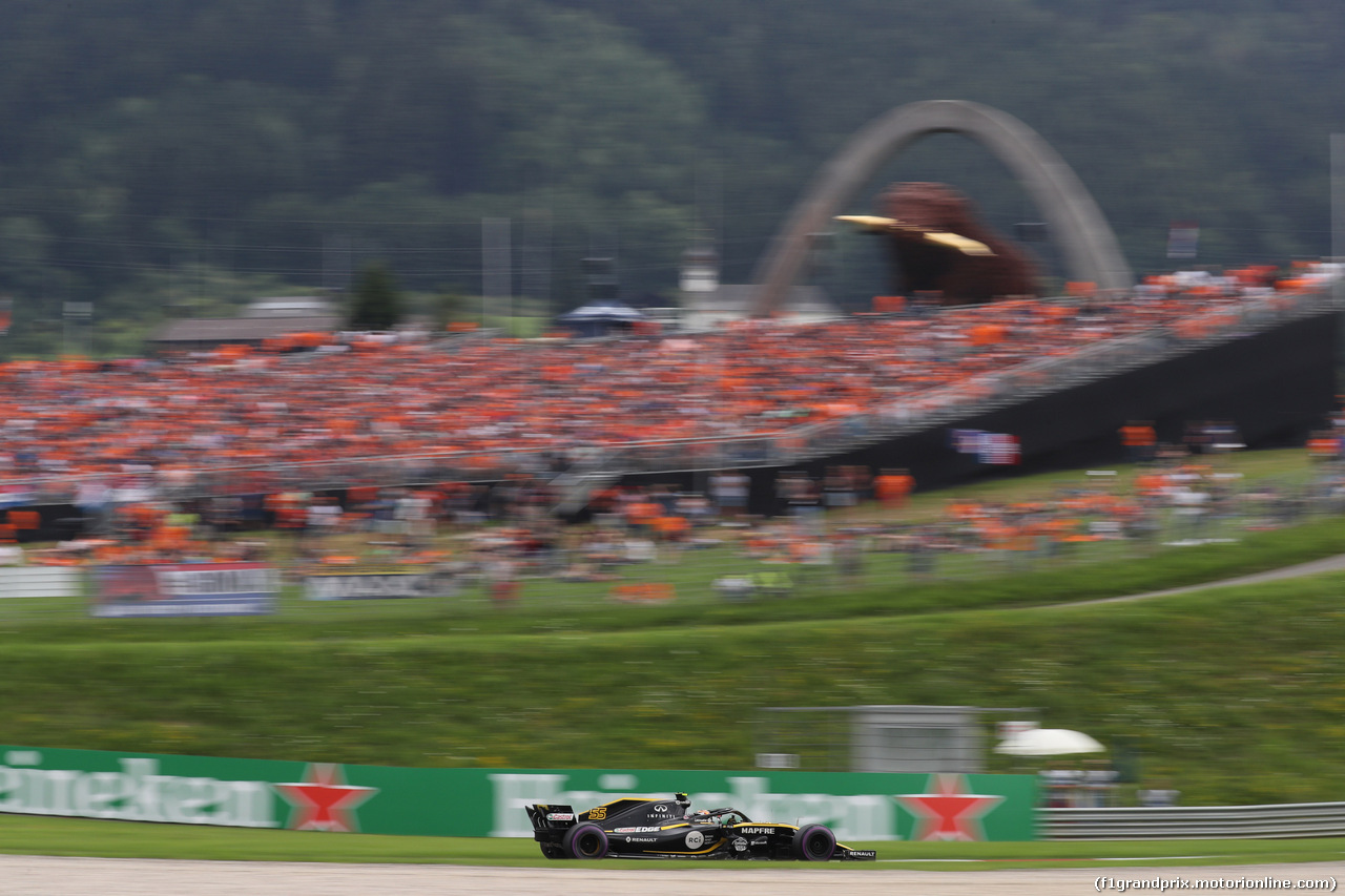 GP AUSTRIA, 30.06.2018- Prove Libere 3, Carlos Sainz Jr (ESP) Renault Sport F1 Team RS18